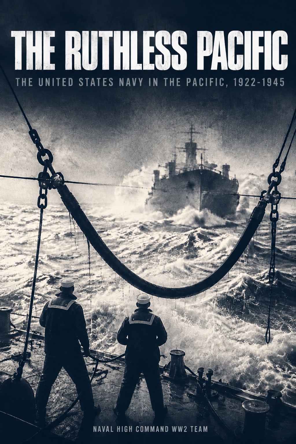 Cover of The Ruthless Pacific: The United States Navy in the Pacific, 1922–1945, by Naval High Command WW2 Team.