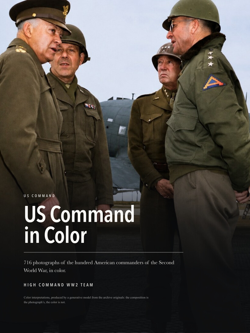 Cover of US Command in Color, the visual volume included free.
